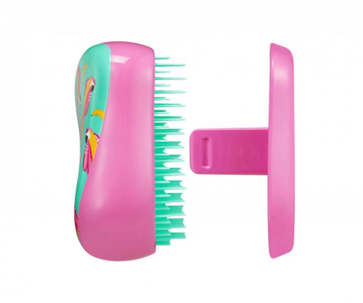 Szczotka do rozczesywania w�os�w Tangle Teezer Compact Styler Paradise Bird - r�owo-turkusowa