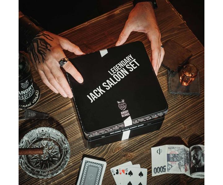 Zestaw upominkowy do pielgnacji ciaa dla mczyzn Angry Beards Legendary Jack Saloon Set