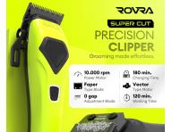 Profesjonalna maszynka do w�os�w z wymiennymi obudowami Rovra Super Cut Professional 5209 - neonowa ziele�/bia�a/czarna