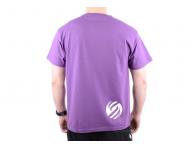 T-shirt z kr�tkim r�kawem - m�ski - fioletowy XXL
