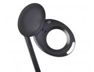 LED lampa z lup� na statywie oraz z uchwytem do blatu Weelko Mega+ Black - 5 dioptrii