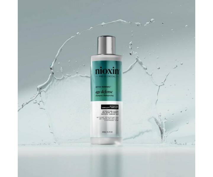 Szampon detoksykacyjny przeciw starzeniu si� sk�ry g�owy Nioxin Age Defense Shampoo - 240 ml