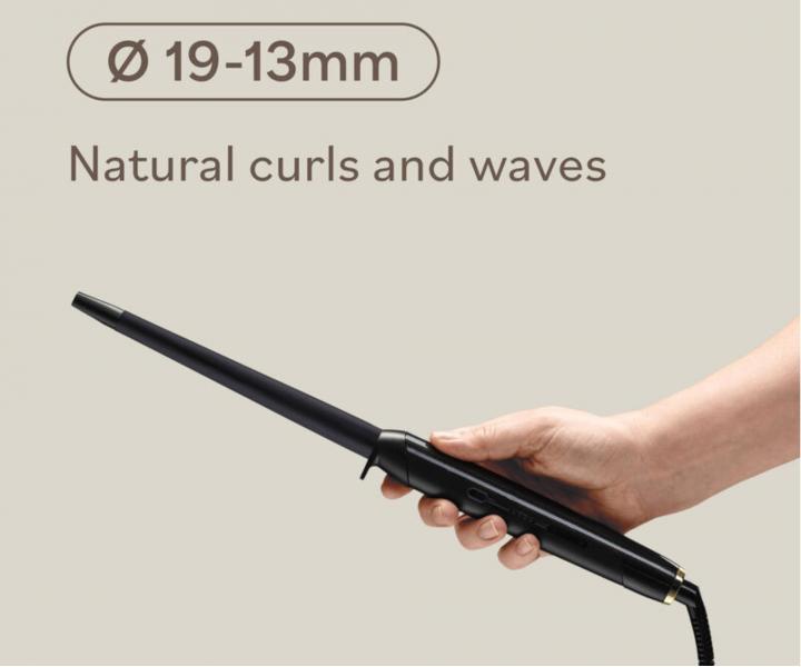 Profesjonalna lok�wka sto�kowa do w�os�w BaByliss Pro Conical Wand BAB2480E - 19-13 mm