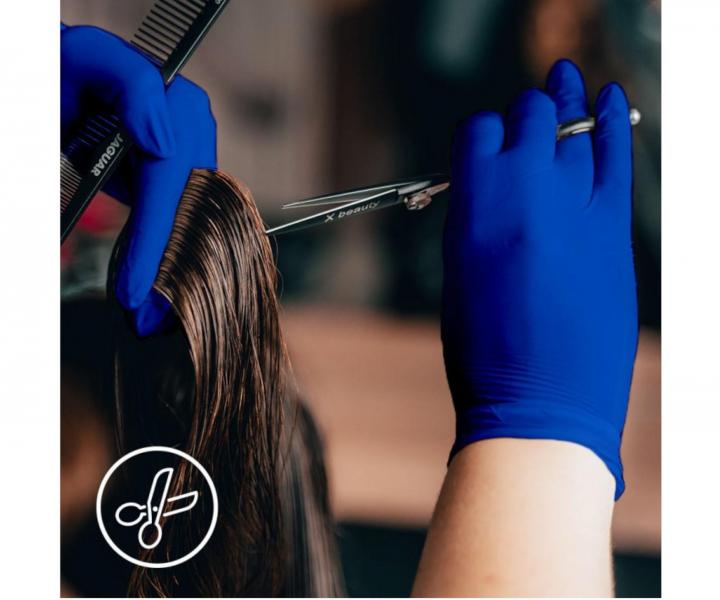 Rkawiczki lateksowe Espeon Latex Blue - 100 szt - niebieskie - L