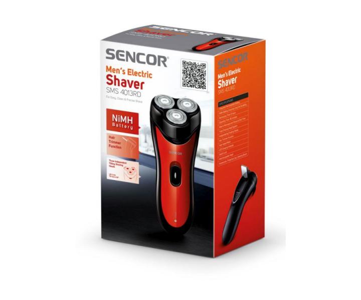 Golarka rotacyjna Sencor SMS 4013RD - 3W - czerwona