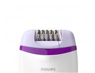 Depilator damski Philips Satinelle 2000 BRE225/00 - bia�o-fioletowy - rozpakowany, uszkodzone opakowanie