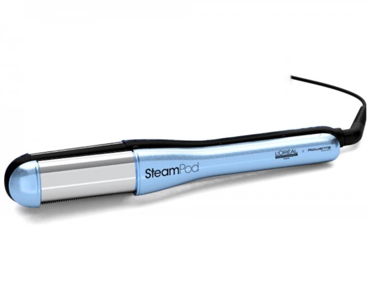 Prostownica parowa do wosw Loral Professionnel SteamPod 4 Glacial Utopia - jasnoniebieska metaliczna