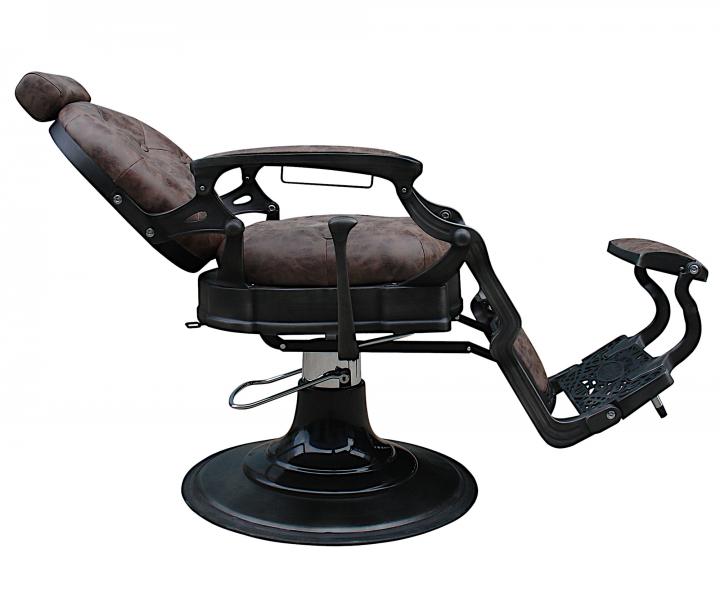 Fotel fryzjerski barberski Sibel Barburys Malone - brzowy