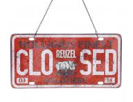 Metalowa tabliczka na drzwi otwarte/zamknite Reuzel (bonus)