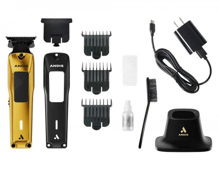 Profesjonalny trymer do w�os�w z wymienn� obudow� Andis Phenom Trimmer 562119 - czarna/z�ota