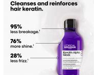 Szampon d�ugotrwale wyg�adzaj�cy do w�os�w pusz�cych si� Lor�al Professionnel Serie Expert Keratin Alpha Sleek - 300 ml