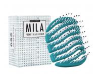 Szczotka do w�os�w z w�osiem nylonowym Sister Young Mila Pocket Hair Brush - ciemnozielona