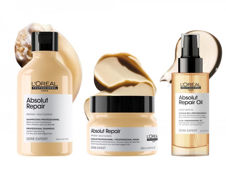 Szampon do wosw suchych i zniszczonych Loral Professionnel Serie Expert Absolut Repair - 300 ml