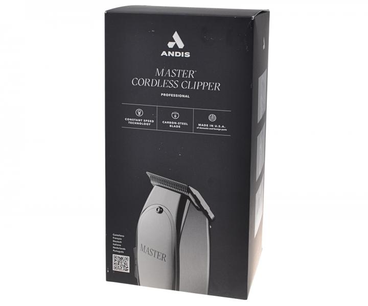 Profesjonalna maszynka do wosw Andis Master Cordless Clipper 12665 - srebrna