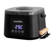 Podgrzewacz wosku do depilacji z pojemnikiem na szpatuki  Weelko Epilspat - 500 ml - czarny