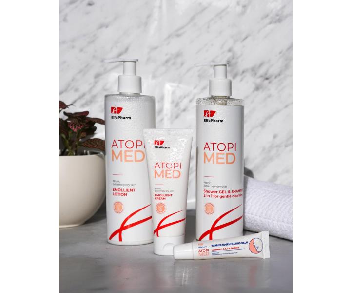 Zmi�kczaj�ce mleczko do cia�a na atopow� i bardzo such� sk�r� Elfa Pharm Atopi Med Emollient Lotion 400 ml + krem 75 ml gratis