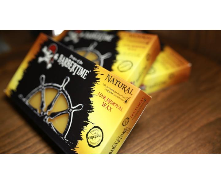 Wosk do depilacji Pirates of the Barbertime Hard Removal Wax Natural - ��ty - 500 g