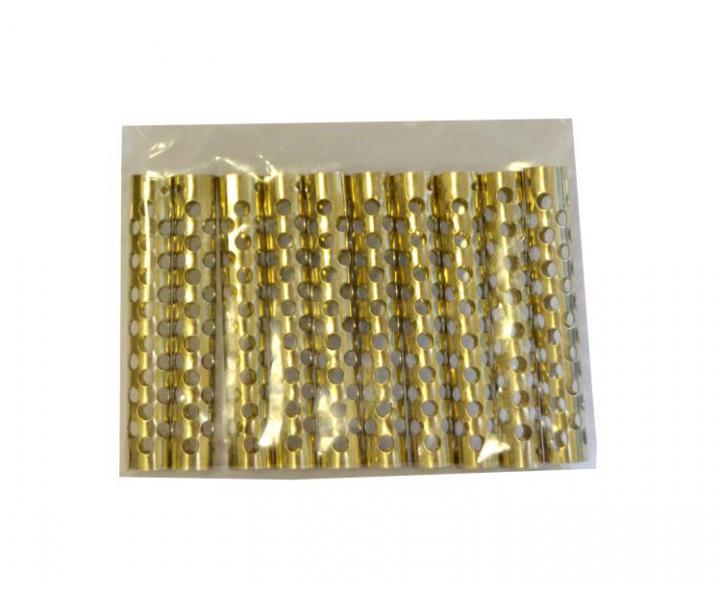 Metalowe wa�ki do w�os�w Duko - �rednica 11 mm - 10 szt - z�ote