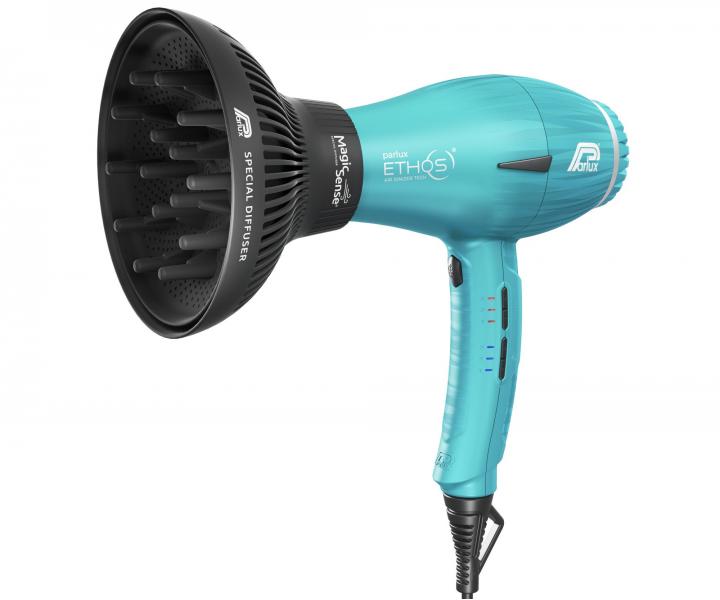 Profesjonalna suszarka do wosw z dyfuzorem Parlux Ethos - 2300 W - lazurowa