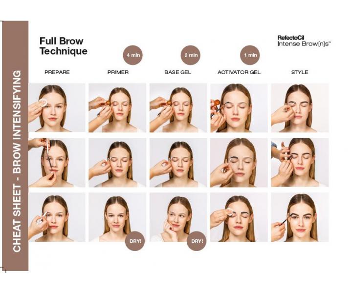 Baza do koloryzacji brwi RefectoCil Intense Browns Strong - wyrany efekt - 15 ml