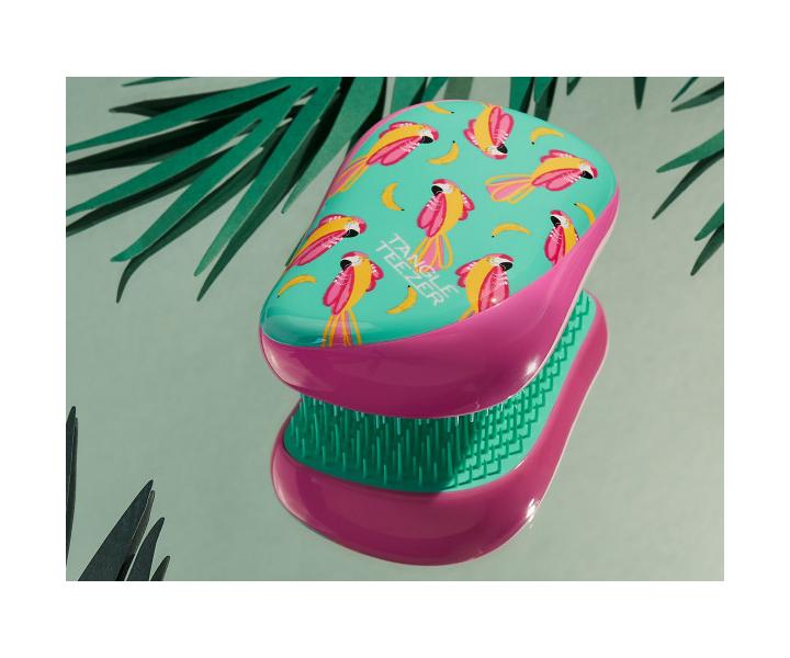 Szczotka do rozczesywania w�os�w Tangle Teezer Compact Styler Paradise Bird - r�owo-turkusowa