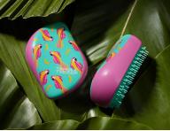 Szczotka do rozczesywania w�os�w Tangle Teezer Compact Styler Paradise Bird - r�owo-turkusowa