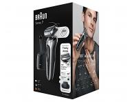 Golarka ze stacj� �aduj�co-czyszcz�c� Braun Series 7 71-7200cc - srebrna