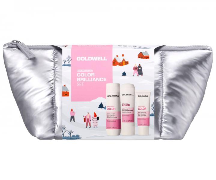 Zestaw upominkowy dla promiennego koloru i blasku w�os�w Goldwell Dualsenses Color Brilliance Set + kosmetyczka gratis