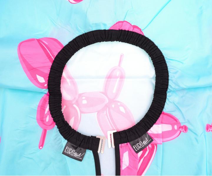 Peleryna fryzjerska do strzyenia wosw Eurostil Professional - balonowy piesek - metalowy haczyk