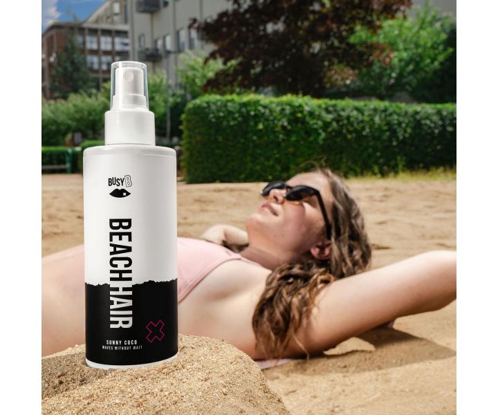 Spray z sol nadajcy wosom efekt plaowych fal BusyB Beach Hair Sunny Coco - 200 ml