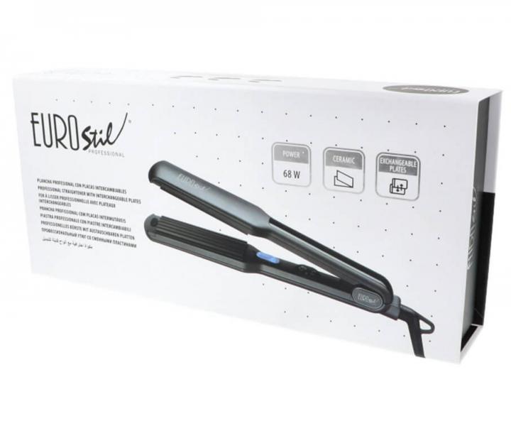 Profesjonalna prostownica i karbownica 3 w 1 Eurostil Professional Wav3 - czarna