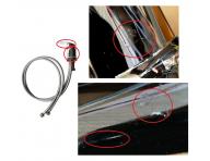 Bateria do myjni fryzjerskiej Detail, uchwyt chrom po�ysk - II. jako��, rysy na baterii