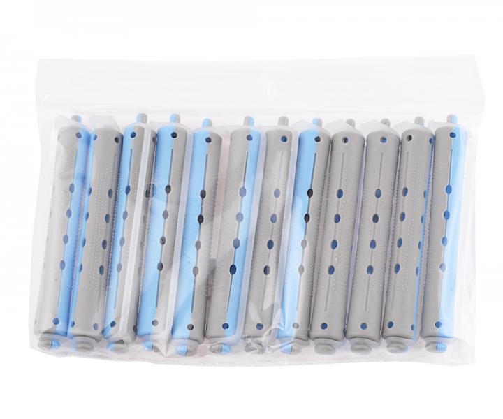 Plastikowe waki do trwaej ondulacji Duko 1166 - rednica 13 mm - 12 szt - niebiesko-szare