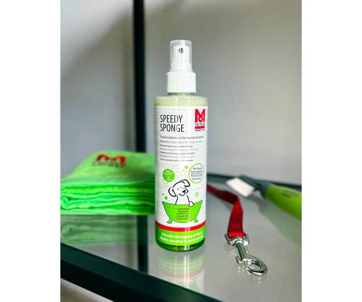 Suchy szampon dla psw i kotw Moser Speedy Sponge - 250 ml