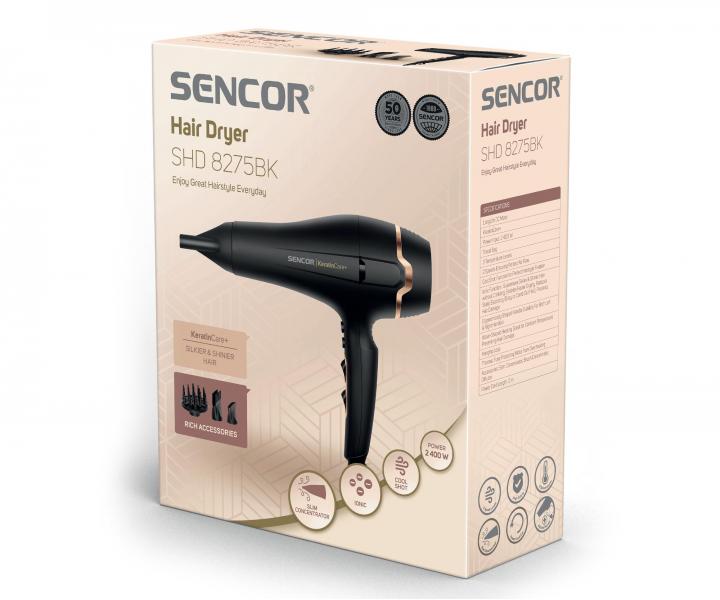 Suszarka do wosw z jonizacj Sencor SHD 8275BK - 2400 W - rozpakowana
