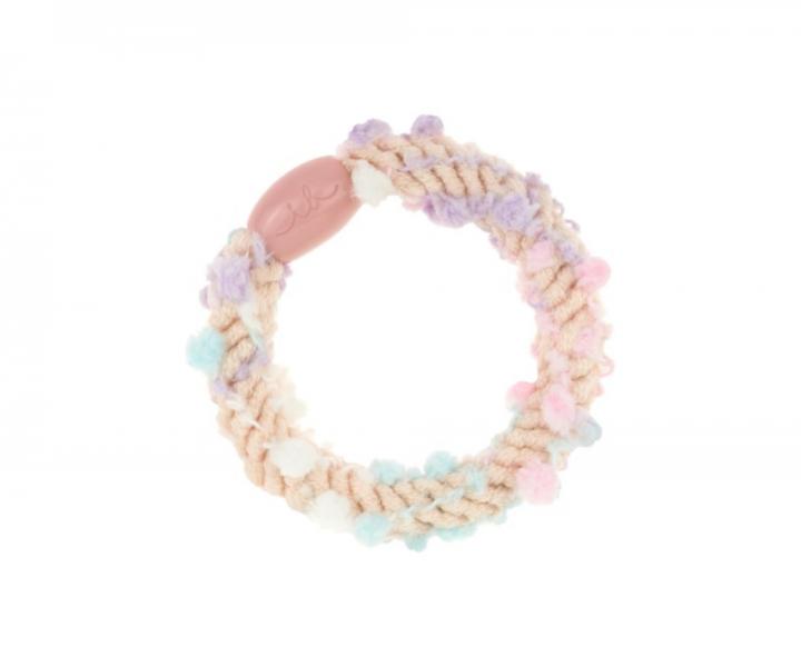 Zestaw ozdobnych gumek do wosw Invisibobble Kids Twistar Pom Pom Tie - 3 szt.