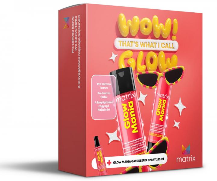 Zestaw upominkowy nadajcy poysk i ochron matowym wosom farbowanym Matrix Glow Mania