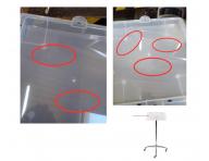 Pomocnik fryzjerski Sibel Escort - kwadratowy - bia�y - II. jako�� - rysy na powierzchni roboczej, bez oryginalnego opakowania