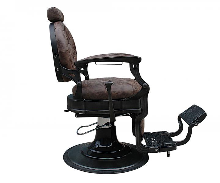 Fotel fryzjerski barberski Sibel Barburys Malone - brzowy