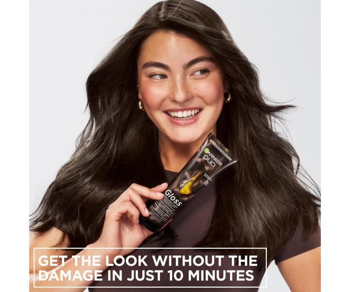 Maska koloryzuj�ca do w�os�w Garnier Olia Gloss Expensive Brunette - 150 ml - ch�odny br�z