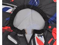 Mska peleryna do strzyenia wosw i brody Ragnar - wzr barber - metalowy haczyk