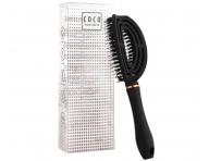 Szczotka do rozczesywania i suszenia w�os�w z w�osiem dzika i nylonowym Sister Young Coco Hair Brush - czarna