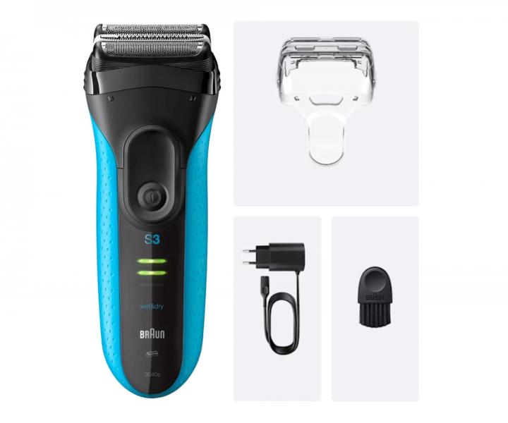 Golarka foliowa Braun Series 3+ 3040s - czarno-turkusowa