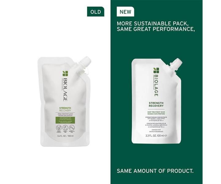 Maska gboko regenerujca do wosw zniszczonych Biolage Strength Recovery Deep Treatment Mask - 100 ml