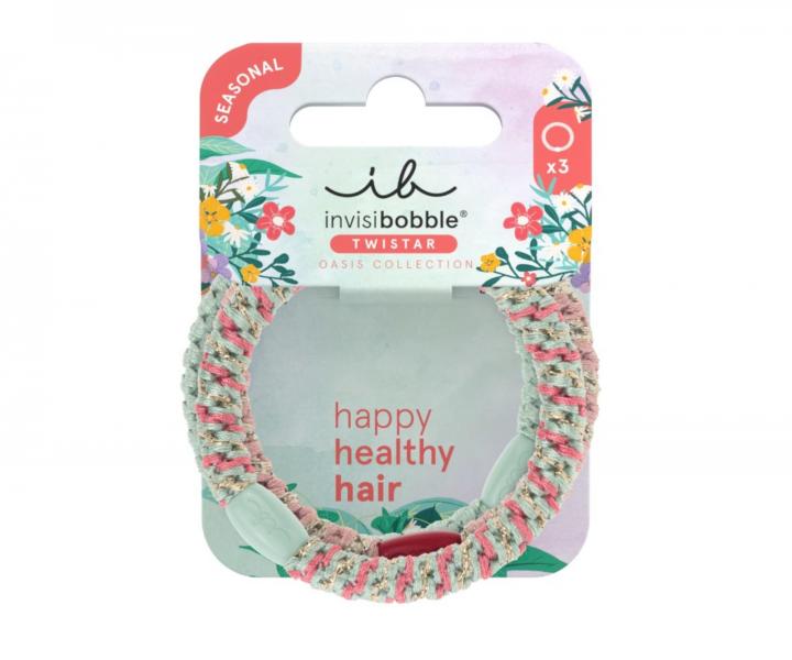 Zestaw ozdobnych gumek do wosw Invisibobble Twistar Oasis Mint Braids - 3 szt.