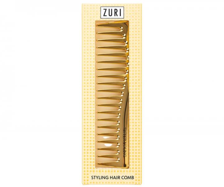 Grzebie� do w�os�w Sister Young Zuri Styling Hair Comb - 18,3 cm - z�oty