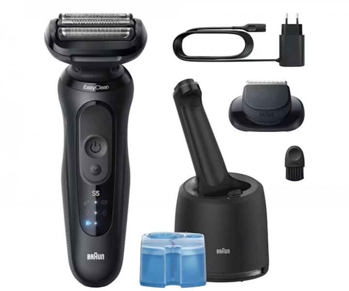 Golarka foliowa ze stacj adujc i czyszczc Braun Series 5 52-N7200cc - czarna