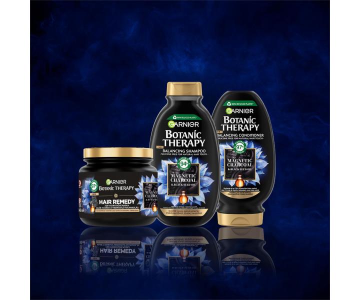 Maska nawil�aj�ca do w�os�w przet�uszczaj�cych si� Garnier Botanic Therapy Hair Remedy Magnetic Charcoal - 340 ml