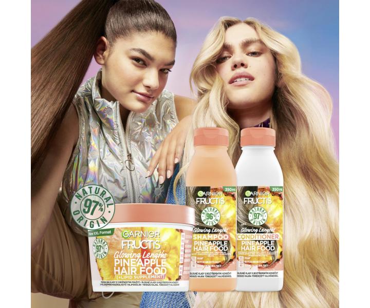Seria do wosw dugich z rozdwojonymi kocwkami Garnier Fructis Pineapple Hair Food