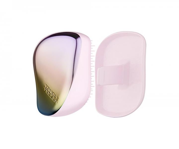 Szczotka do rozczesywania w�os�w Tangle Teezer Compact Styler Pearlescent Matte Chrome - t�czowa
